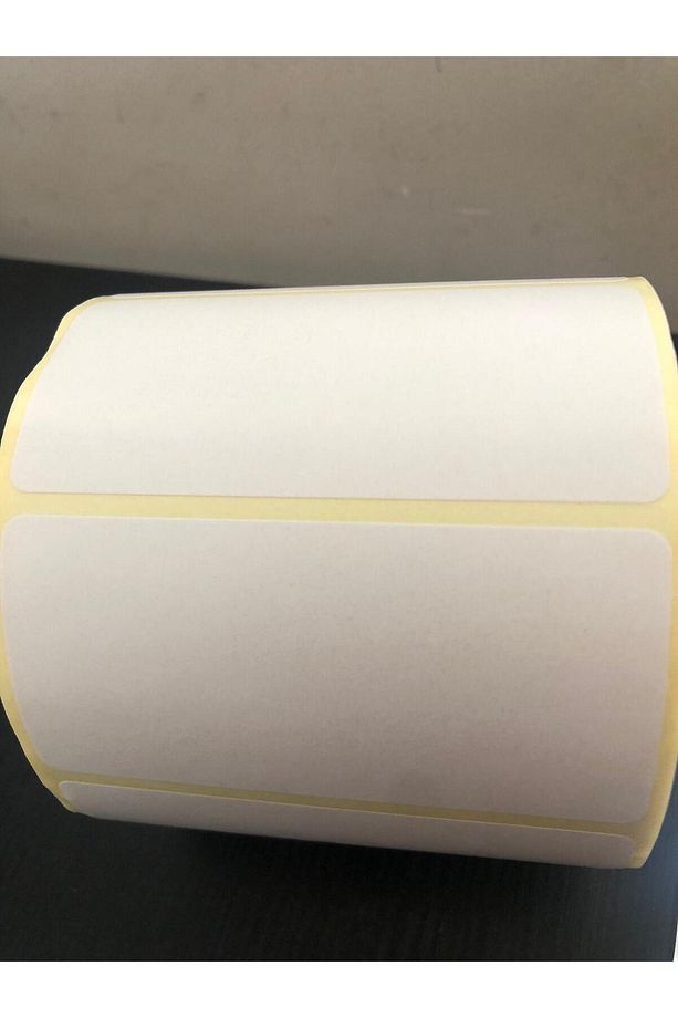 40*80 Kuşe Etiket 40x80 Kuşe Barkod Etiket 40 X 80 Kuşe Yapışkanlı Etiket Sticker 1 rulo 1000adet - 4