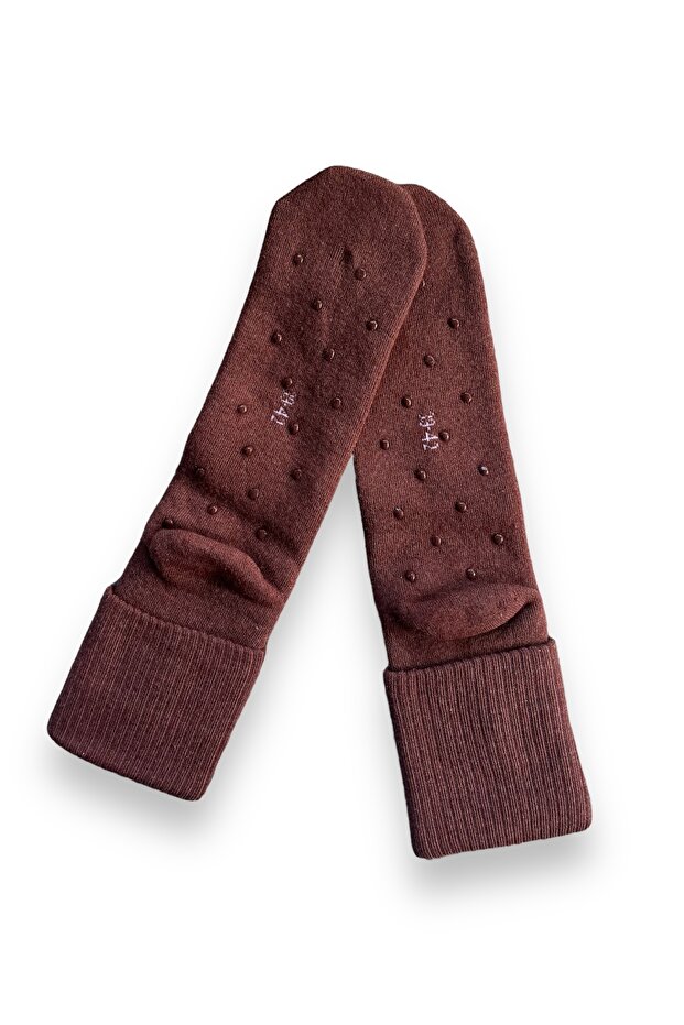 Single Unisex Towel Thick Bottom Non-Slip Sole Large Size Socks - 5