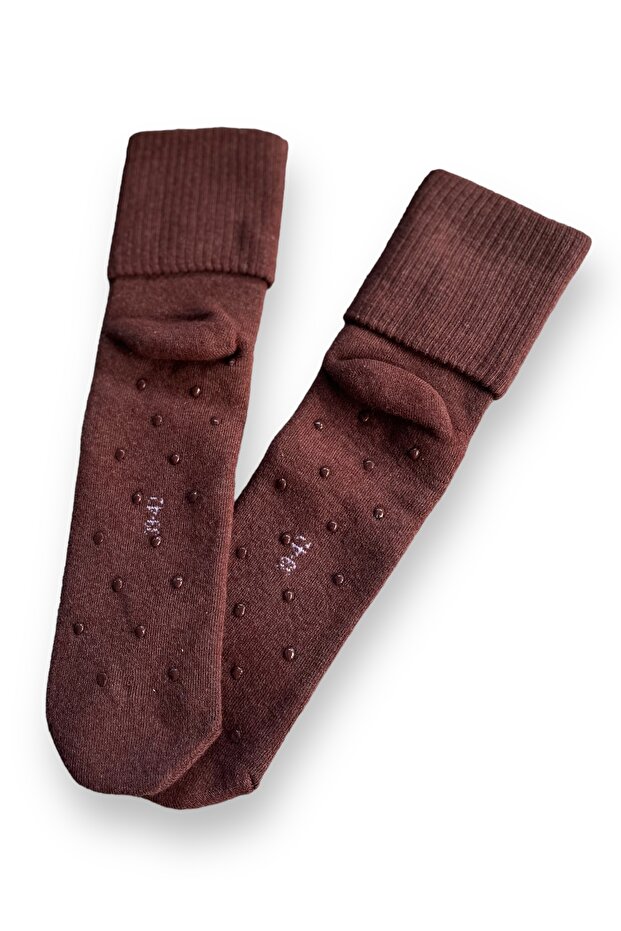 Single Unisex Towel Thick Bottom Non-Slip Sole Large Size Socks - 1