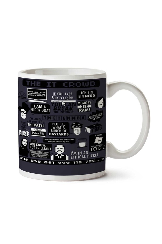 The IT Crowd Quotes Two Sided Printed Mug