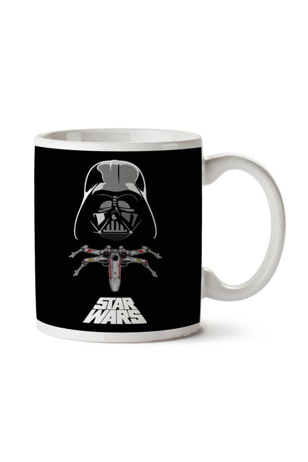 كوب مطبوع على الجانبين من Star Wars Darth Vader X-Wing