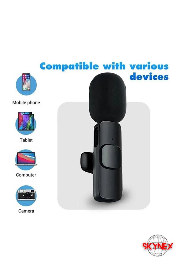 Type-c Android Girişli Telefon Uyumlu Wireless Youtube Tiktok Yayın Kablosuz Yaka Mikrofonu pro-c - 6