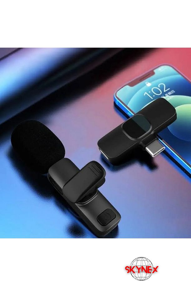 Type-c Android Girişli Telefon Uyumlu Wireless Youtube Tiktok Yayın Kablosuz Yaka Mikrofonu pro-c - 3