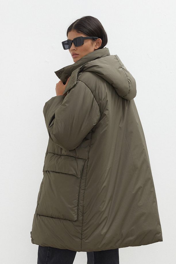 KAPÜŞONLU ANORAK MONT HAKİ - 8