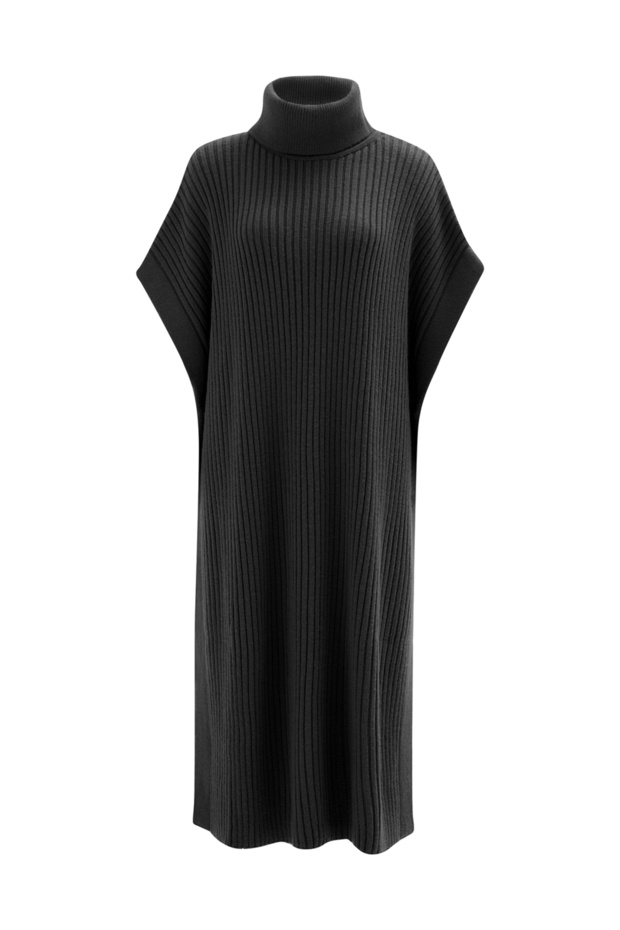 Schwarze Damen-Strickbluse von Mayra - 6