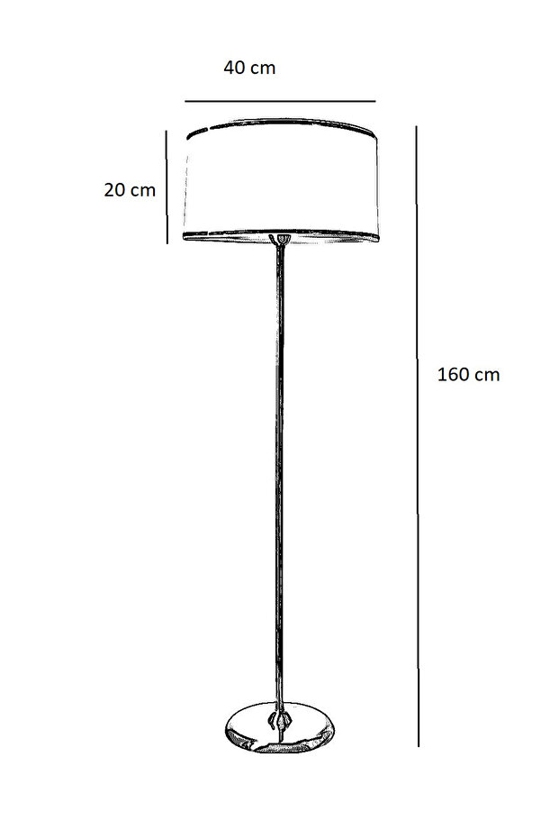 Rita Black Metal Lambader - Hasır - 2