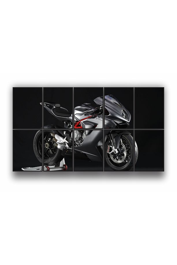 10 parça Motor Bisiklet Dev Boy Mdf tablo Duvar Süsü Hediyelik Eşya (155cmx85cm) - 8