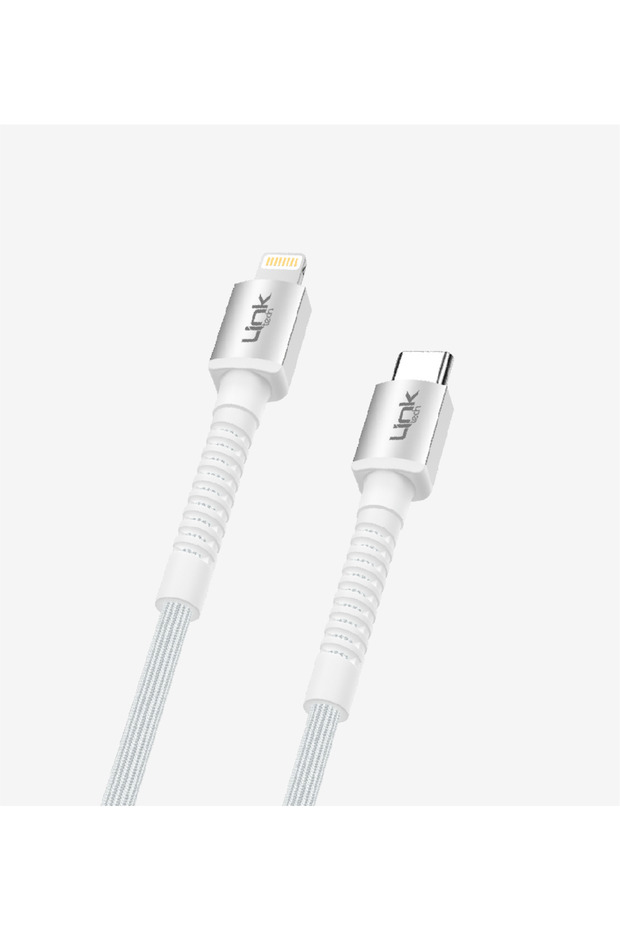 K599 Type-c To Lightning Örgü Metal Başlı Şarj Ve Data Kablosu 3a 1mt - 2