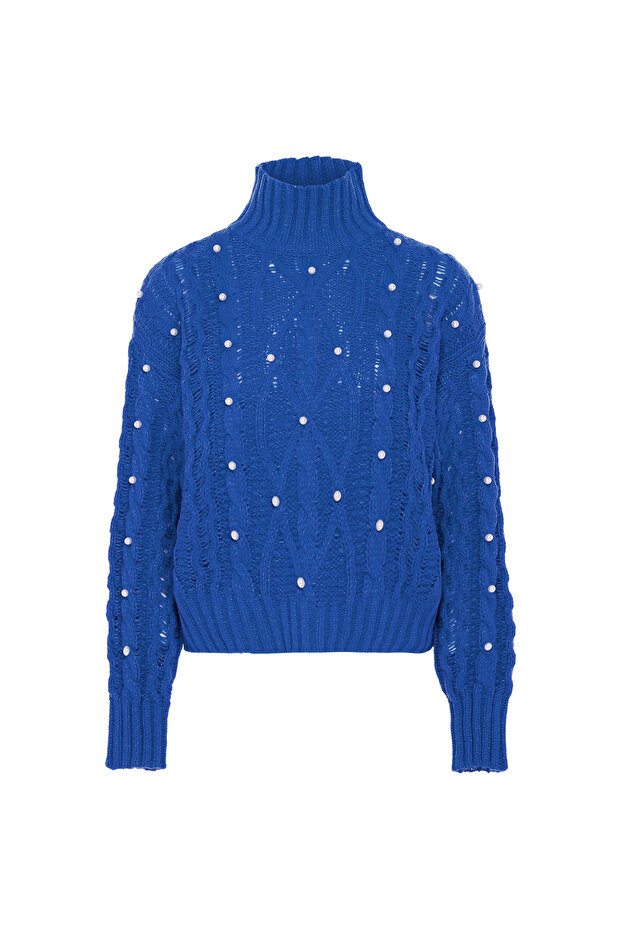 Pullover mit Perlen - 1