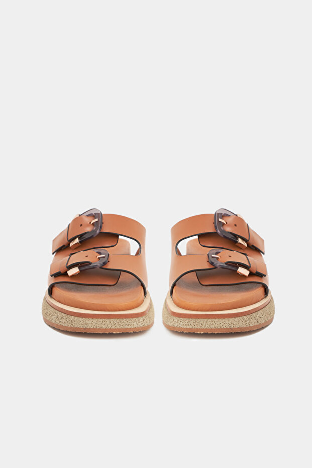 Taba Renk Kadın Terlik - 3