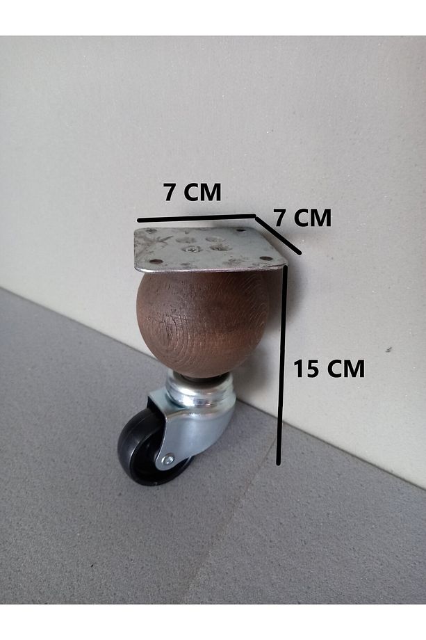 15cm Ahşap Tekerlekli Sihirli Masa Ayağı, Akıllı Masa Ayağı, Akıllı Sehpa Ayağı, Sihirli Sehpa Ayağı - 2