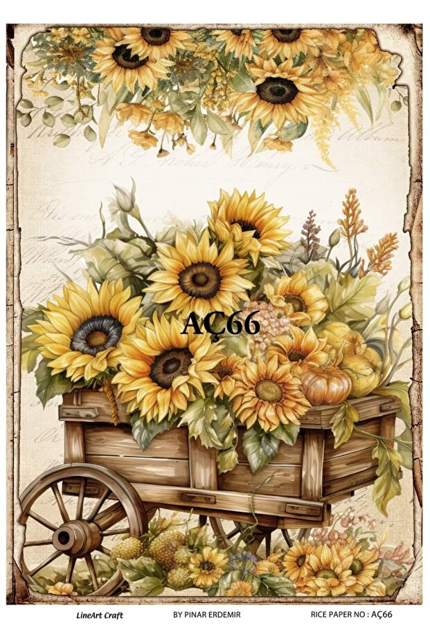 ورق ديكوباج نحاسي موديل AÇ66 - 29x42 سم