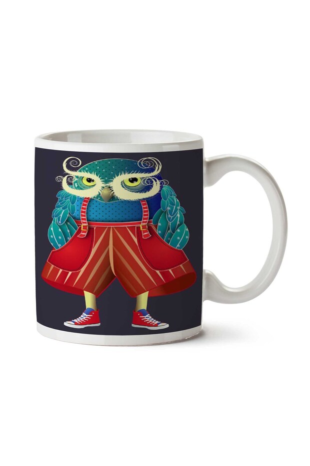 كوب مطبوع على الجانبين من My Owl Red Pants
