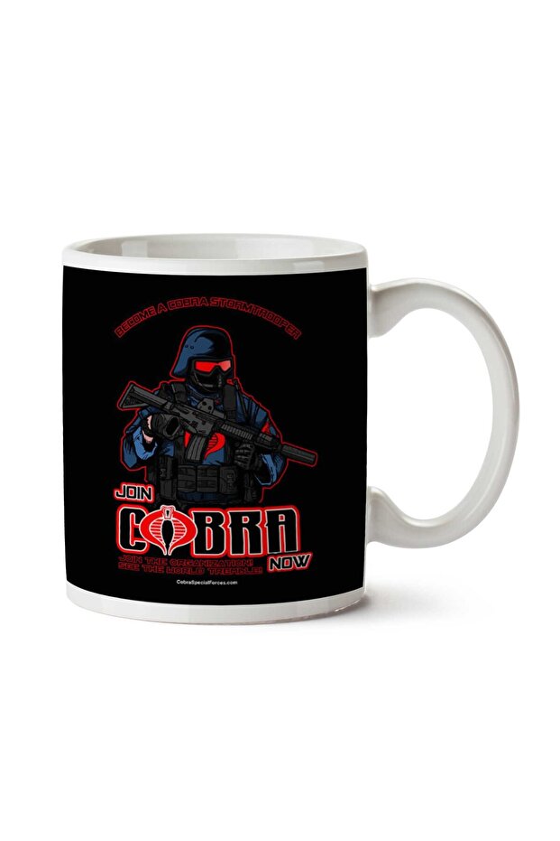 انضم إلى كوب GIJoe المطبوع على الجانبين من The Organization