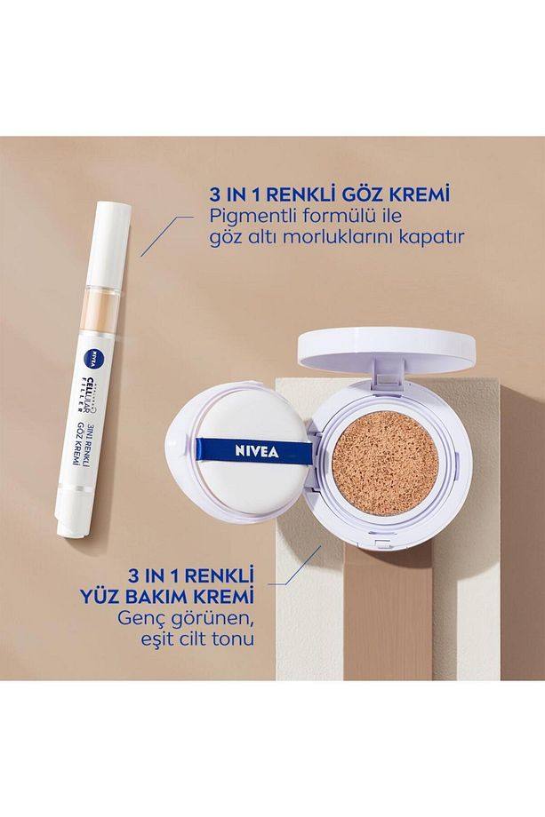 Cellular Expert Finish 3in1 Cushion Renkli Açık Ton Yüz Bakım Kremi 15ml, Hyaluron ve Kolajen - 8