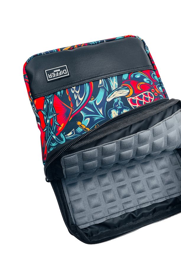 13-14'' Inç Maske Desen Kırmızı Mavi Unisex Laptop/macbook/bilgisayar/notebook Kılıfı/çantası - 4