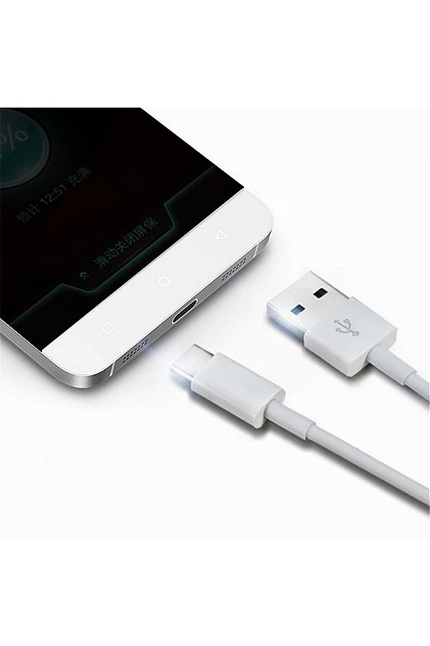 Micro Kablo USB Şarj ve Data Kablosu Hızlı Şarj 3.4 A. 1 Mt Beyaz Güçlendirilmiş Kaplama - 6