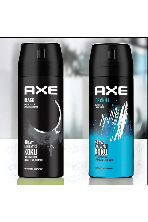 Black Erkek Deodorant 150 Ml+Axe Ice Chill Erkek Sprey Deodorant 150 Ml EMRE10042 - 1