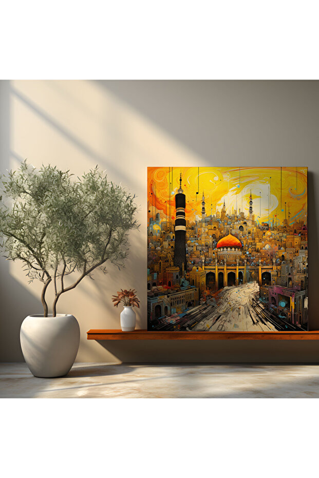 طباعة قماش كاابا - كاابا، مكة، ديكور حائط، فن حائط قماشي - 2
