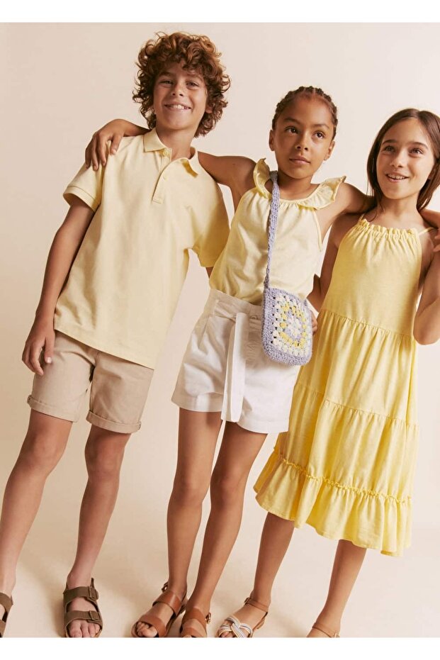 Pamuklu Bermuda Şort - 3