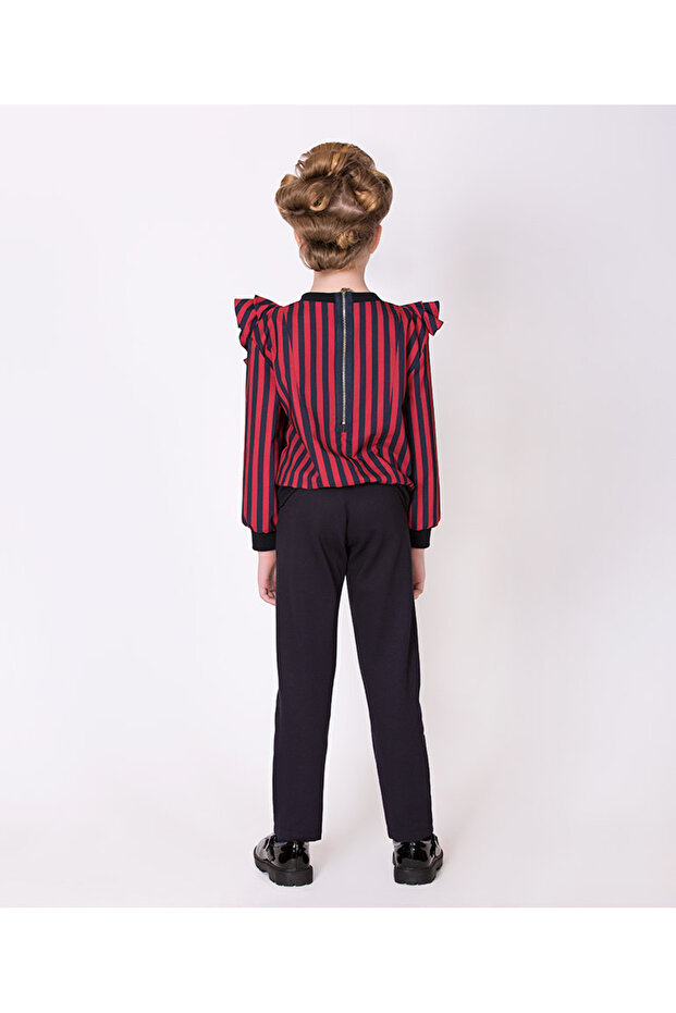 Kız Çocuk Basic Örme Lacivert Pantolon - 2