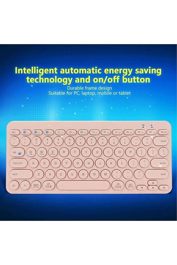 Tüm Cihazlara UyumluTaşınabilir Ulta-ince Kablosuz Bluetooth Türkçe Q Klavye - 6