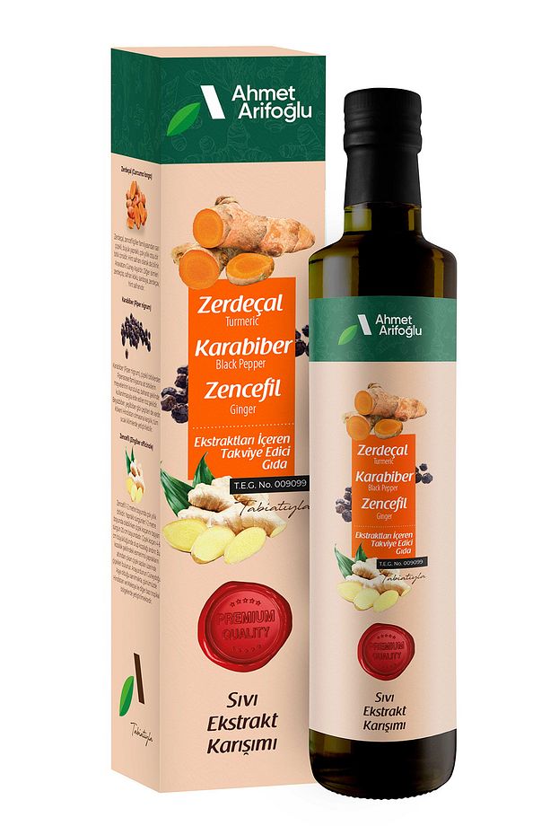 Zerdeçal Karabiber Zencefil Sıvı Ekstraktı 225ml - 1