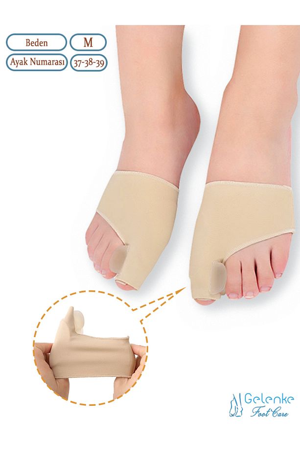 Baş Parmak Kemik Düzeltici 2li Set - Halluks Valgus - M - 2