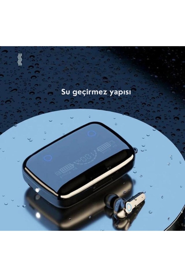M19 yüksek basslı Powerbankli dijital göstergeli bluetooth kulaklık - 1