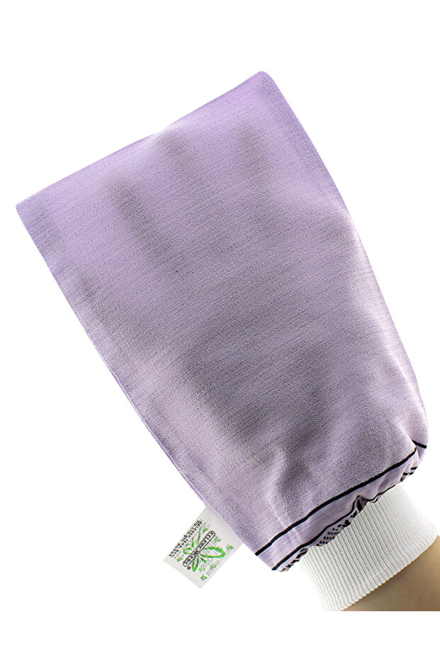 Thin Pore Butterfly Lilac Cuffed Bathroom Bridal Dowry Spa and Bath Washcloth for Sensitive Skin