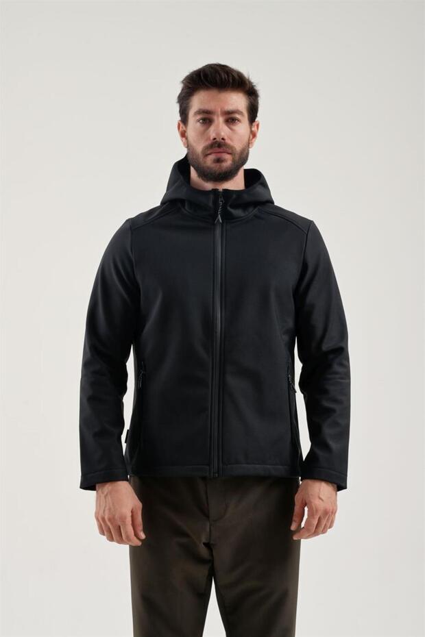 Erkek Siyah Softshell Mont 2311161