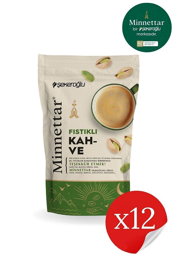 Minnettar Fıstıklı Kahve 12 X 165 gr ( 12 Paket ) - 4