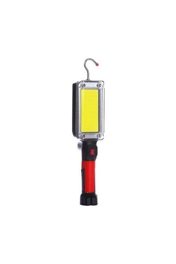 ZJ-8859 Şarjlı LED Fener Mıknatıslı Çalışma Lambası Sabitleme ve Hareketli Kanca Siyah - 2