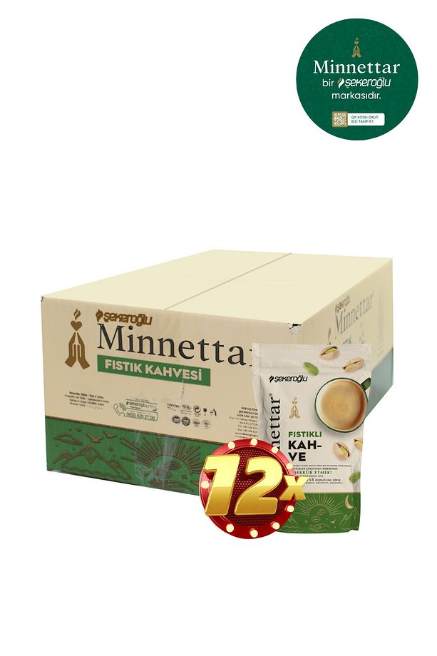 Minnettar Fıstıklı Kahve 12 X 165 gr ( 12 Paket ) - 5