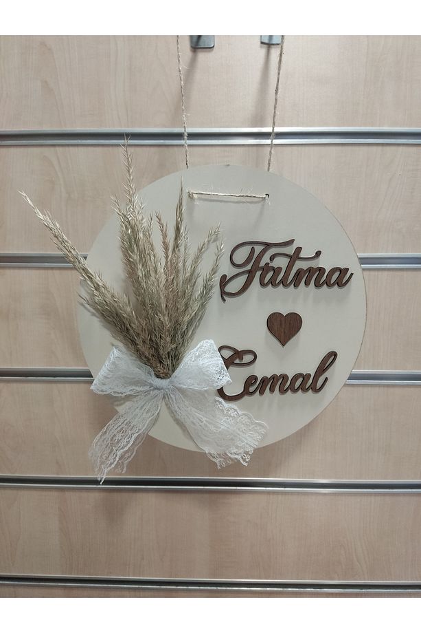 Ahşap İsme Özel Kapı Süsü Duvar Süsü Dekoru Kapı İsimliği - 6