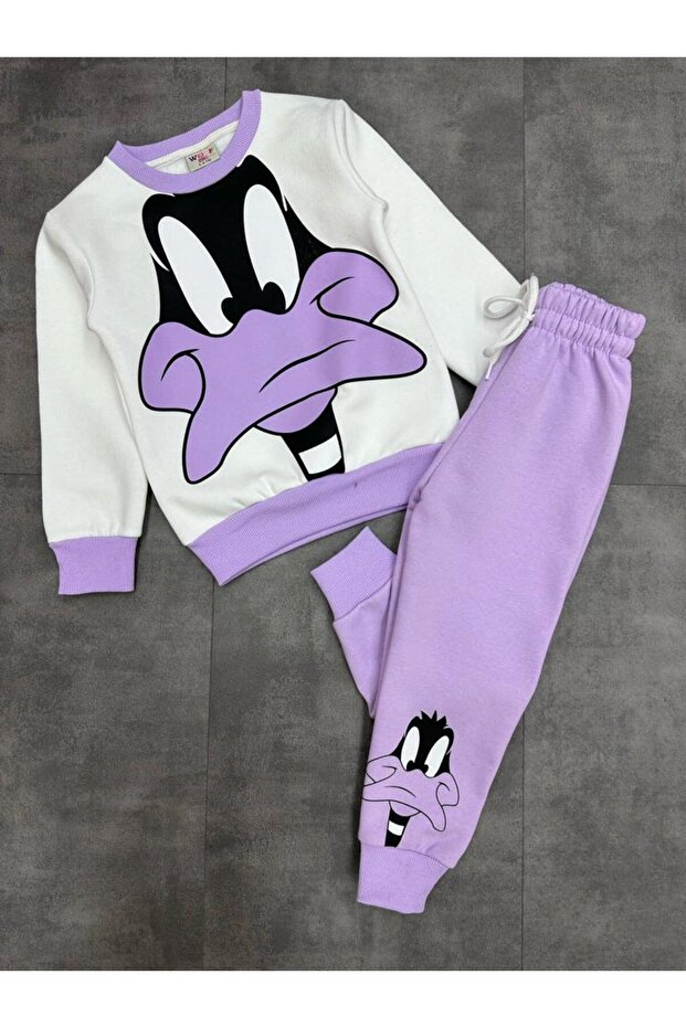 Daisy Three Thread Raised Girl's Tracksuit Set