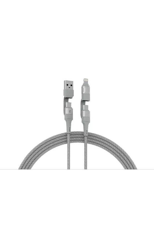 60W PD Örgü 4 In 1 Çoklu Şarj Data Kablo USB To Type-C Type-C To Type-C Type-C To Lightning USB To L - 1