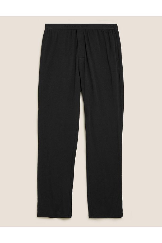 Regular Fit Yumuşak Dokulu Pijama Altı - 5