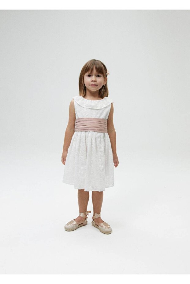 Çiçek Işlemeli Elbise - 6