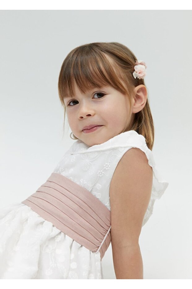 Çiçek Işlemeli Elbise - 4