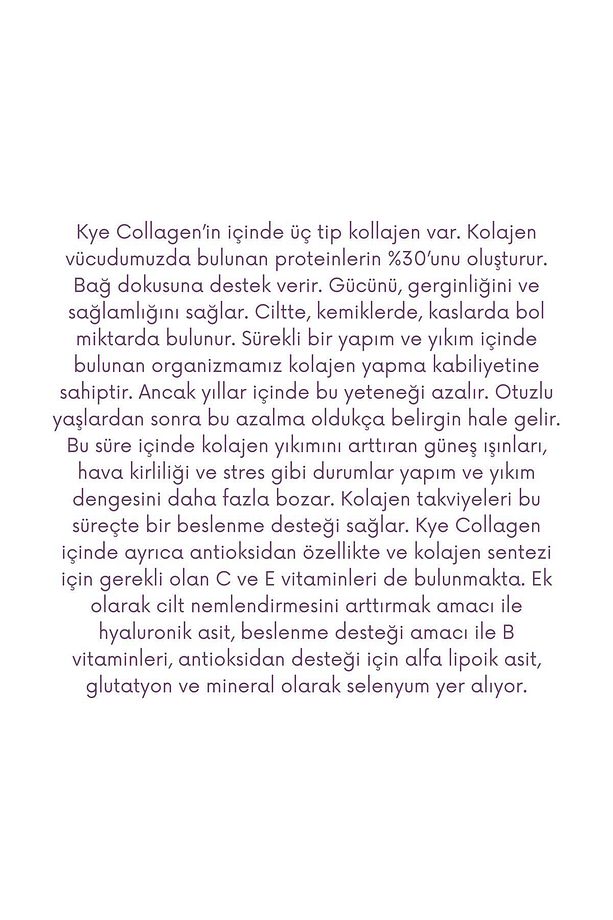 Multi Şase Kolajen ve Vitamin - Tip 1-2-3 - 4
