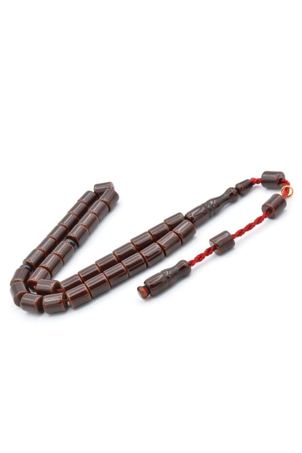 نموذج القطع المميز من Hakkı Master مسبحة الصلاة العنبرية ذات اللون البني - 2