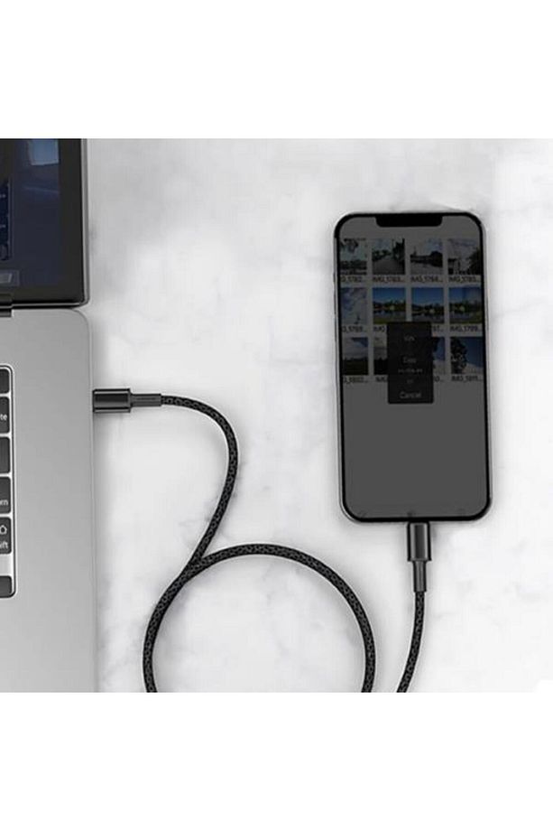Super Şarj Örgü Tasarım1mt 20w Iphone Şarj Kablosu Iphone 11 12 13 14 Pro Max Şarj Veri Kablo - 4