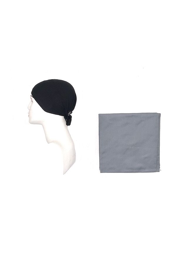 2'li Set Bone Dikişli Eşarp Seti Hediyelik Tafta Yazma Kullanıma Hazır 100x100 cm - 4
