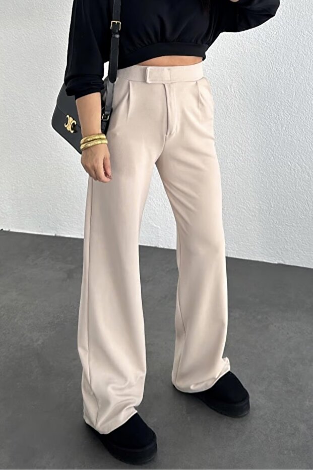 Cırtlı Palazzo Pantolon - 1