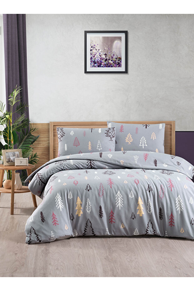 Cotton Collection Flannel Double Duvet Cover Set Gcref2301