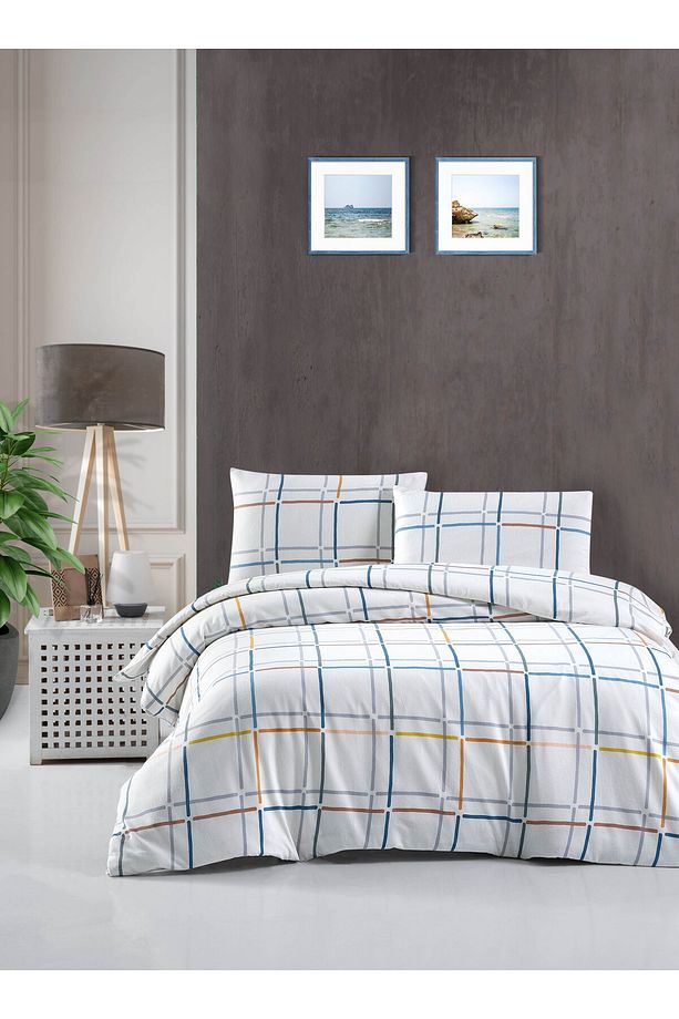 Cotton Collection Flanel Tek Kişilik Nevresim Takımı Petite Spring - 1