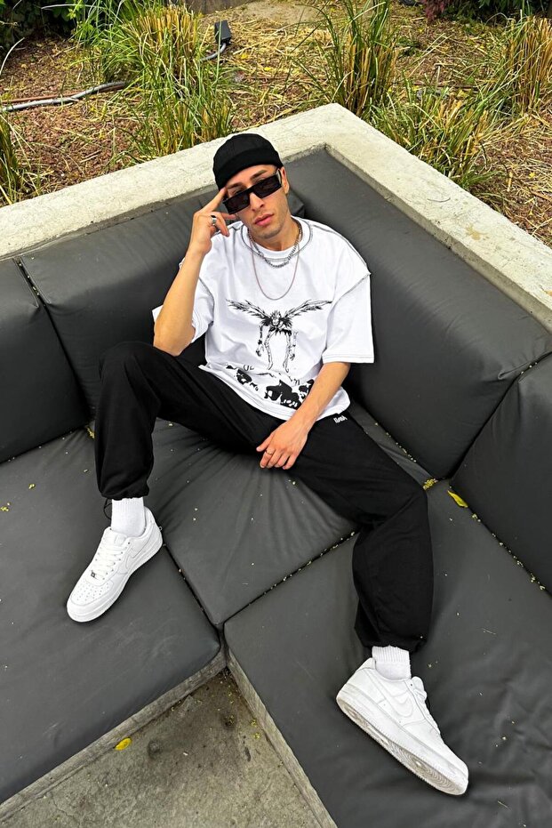 Λευκό μπλουζάκι Alien Oversize - 2