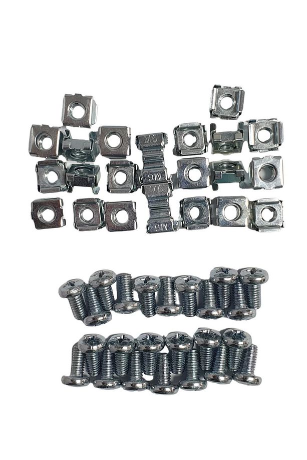 Dvr Pano Rack Kabinet M6 Kafes Somun ve Vida Seti 24 Adet - 2