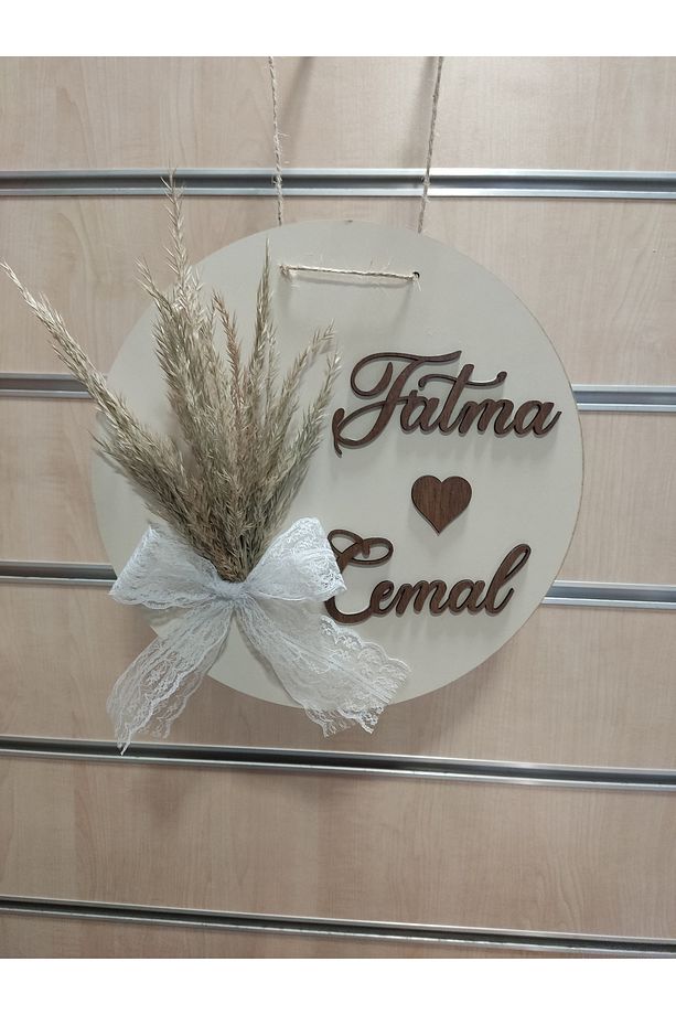 Ahşap İsme Özel Kapı Süsü Duvar Süsü Dekoru Kapı İsimliği - 5